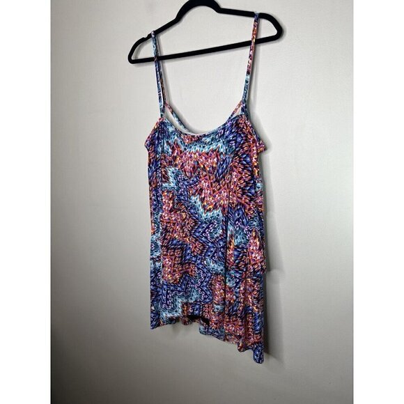 Jamaica Bay Swim Dress Blue Geometric Print Swimwear Women's Size 18W - Picture 8 of 14